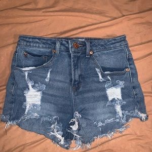 Denim shorts